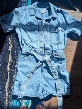 Lightwash Denim Short Romper